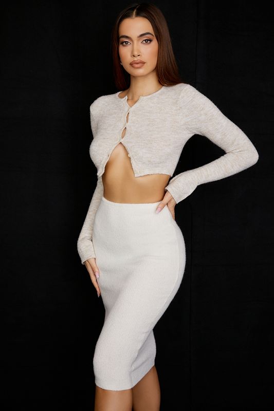 Cream House Of Cb Knit Midi Pants | ADC-623907