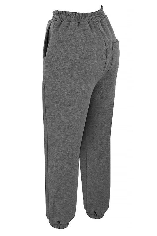 Dark Grey House Of Cb Grey Fleece Back Pants | TAY-796130