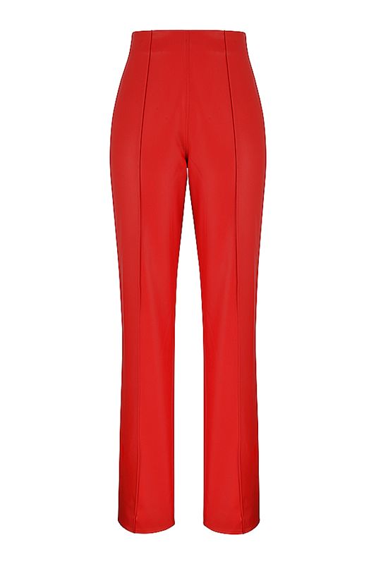 Deep Red House Of Cb Vegan Leathers Pants | XIW-241856