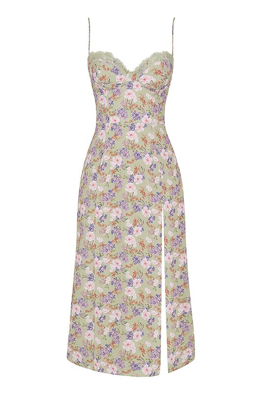 Flower House Of Cb Print Midi Dress | OCL-806732