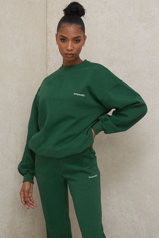 Green House Of Cb Oversized Crewneck Sweatshirts | UQT-237568