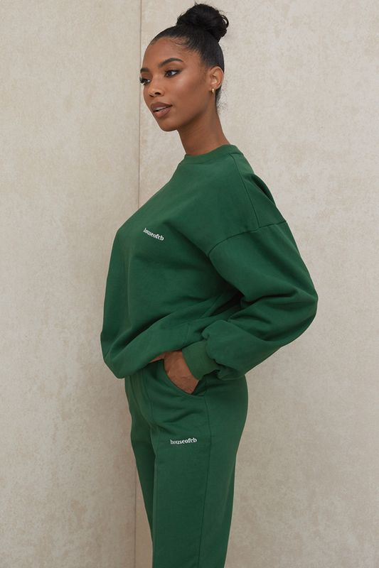 Green House Of Cb Oversized Crewneck Sweatshirts | UQT-237568