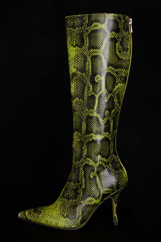 Green House Of Cb Print Knee High Boots | SJB-397180