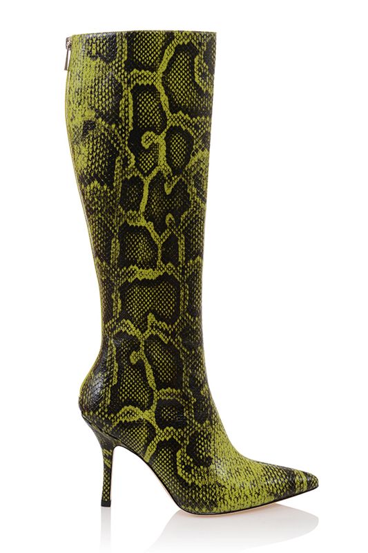 Green House Of Cb Print Knee High Boots | SJB-397180