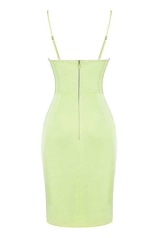 Green House Of Cb Satin  Midi Dress | YTW-247695