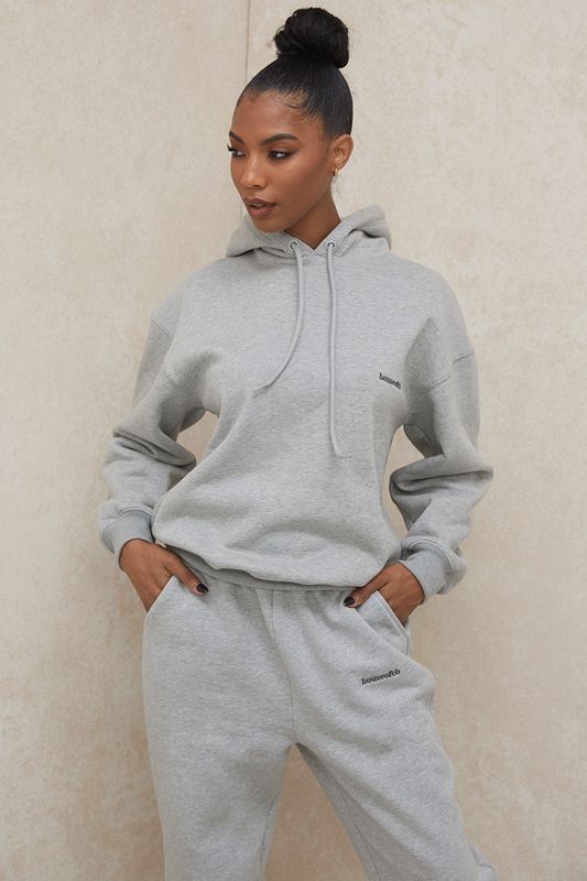 Grey House Of Cb Oversized  Hoodie | KHD-784532