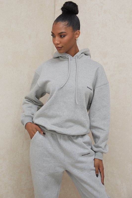 Grey House Of Cb Oversized  Hoodie | KHD-784532