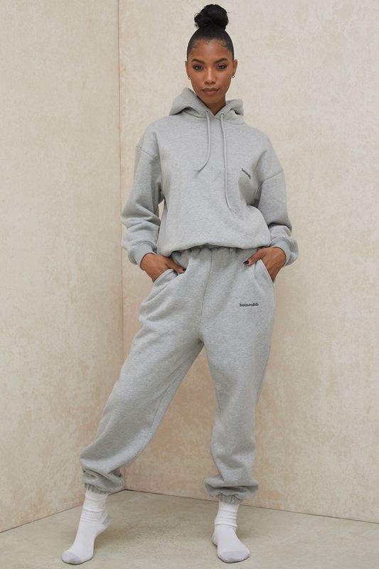 Grey House Of Cb Oversized  Hoodie | KHD-784532