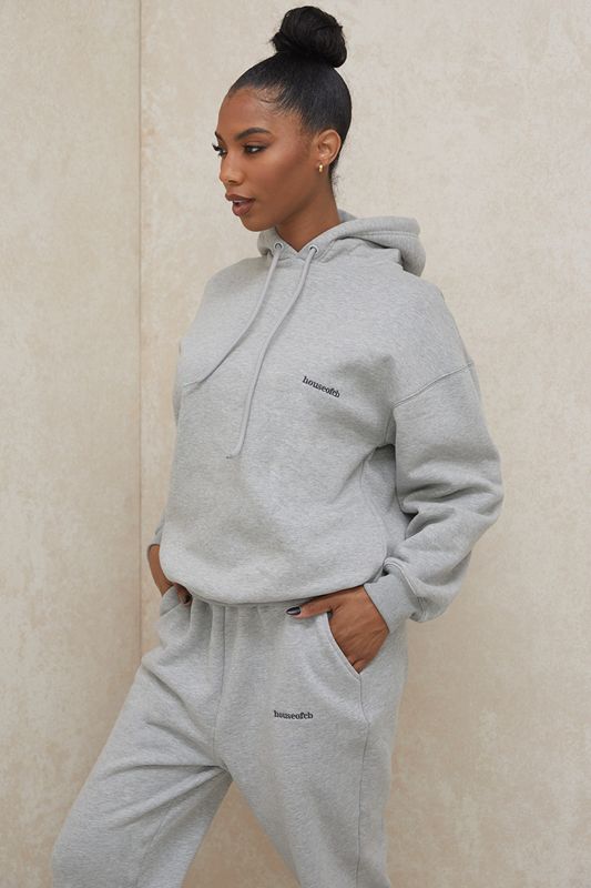 Grey House Of Cb Oversized  Hoodie | KHD-784532