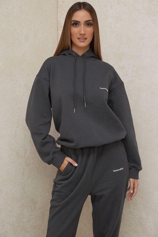 Grey House Of Cb Oversized  Hoodie | KWG-518324