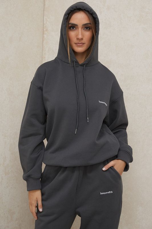 Grey House Of Cb Oversized  Hoodie | KWG-518324