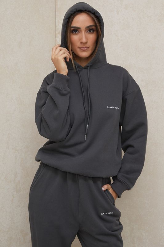 Grey House Of Cb Oversized  Hoodie | KWG-518324