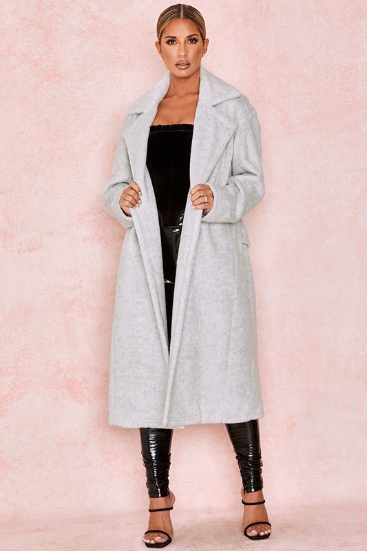 Grey House Of Cb Oversized Soft Wool Coats | BEL-852164