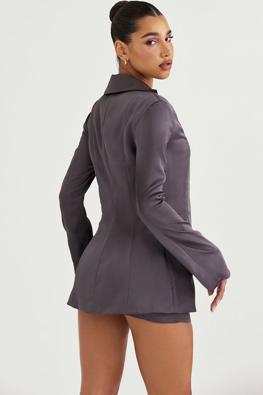 Grey House Of Cb Satin A-Line Mini Skirts | LXJ-893672