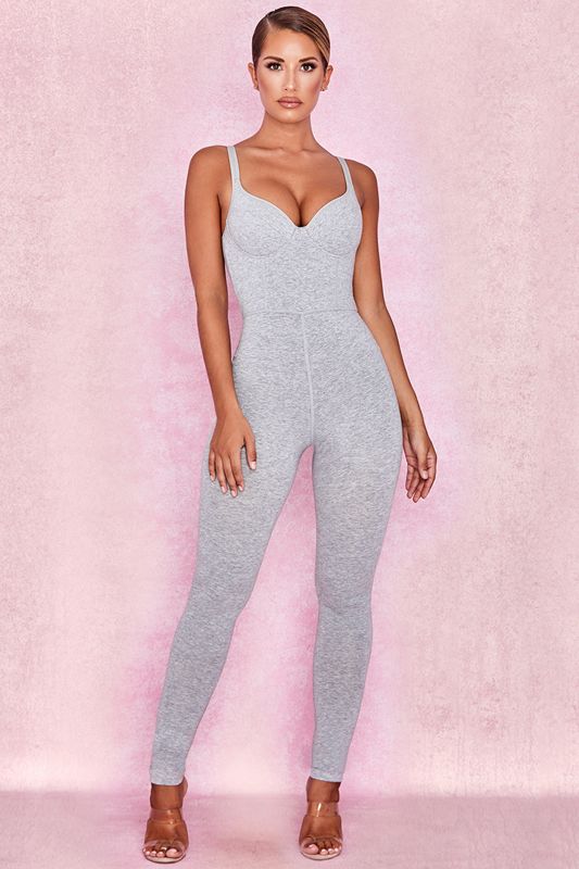 Grey House Of Cb Soft Loungewear Jumpsuit | TIX-476953