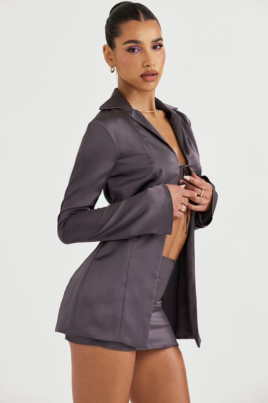 Grey House Of Cb Tie Front Blazer | UXR-154260