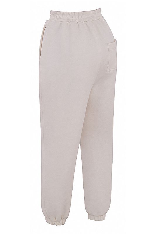 Grey House Of Cb White Fleece Back Pants | EIW-798152