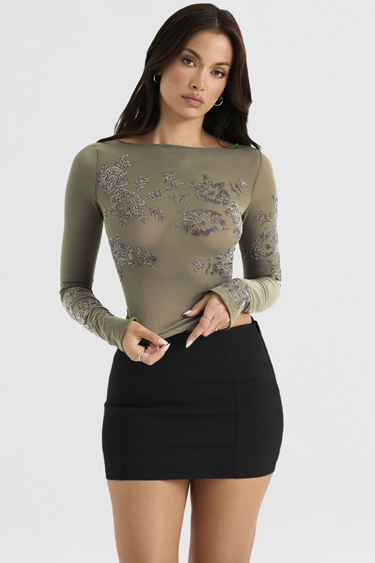 Olive House Of Cb Crystallised  Tops | TLS-702438