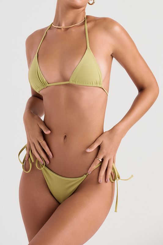 Olive House Of Cb Halter Neck Bikinis | IQP-052786