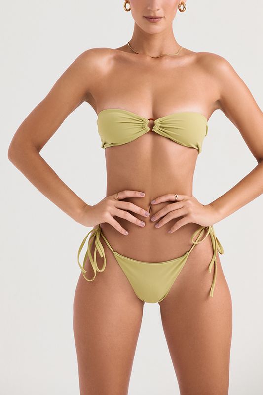 Olive House Of Cb Tie Side Bikini Bottoms | YQU-367842