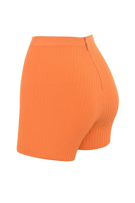 Orange House Of Cb Bandage Shorts | LBW-907825