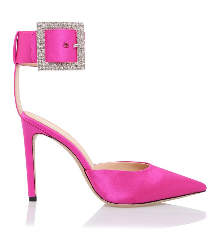 Pink House Of Cb Crystal Buckle Pumps | SJY-517289