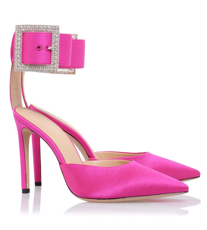 Pink House Of Cb Crystal Buckle Pumps | SJY-517289