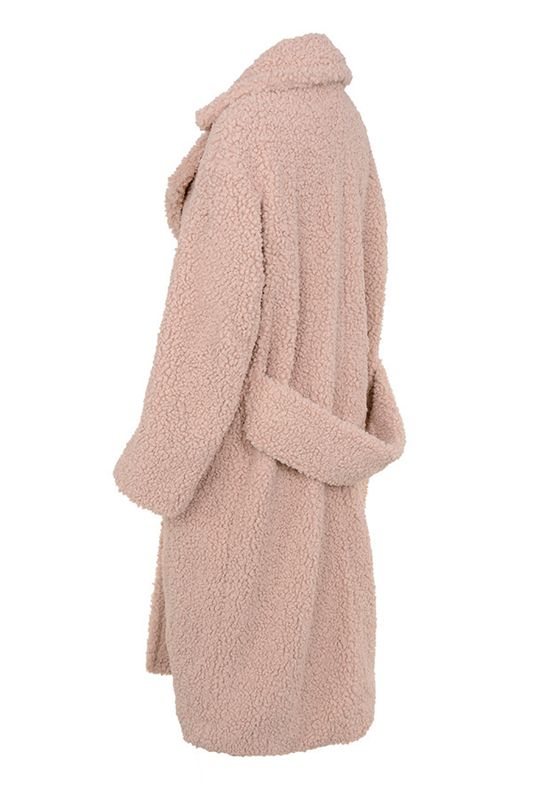 Pink House Of Cb Faux Fur Sherpa Coats | HMP-963125