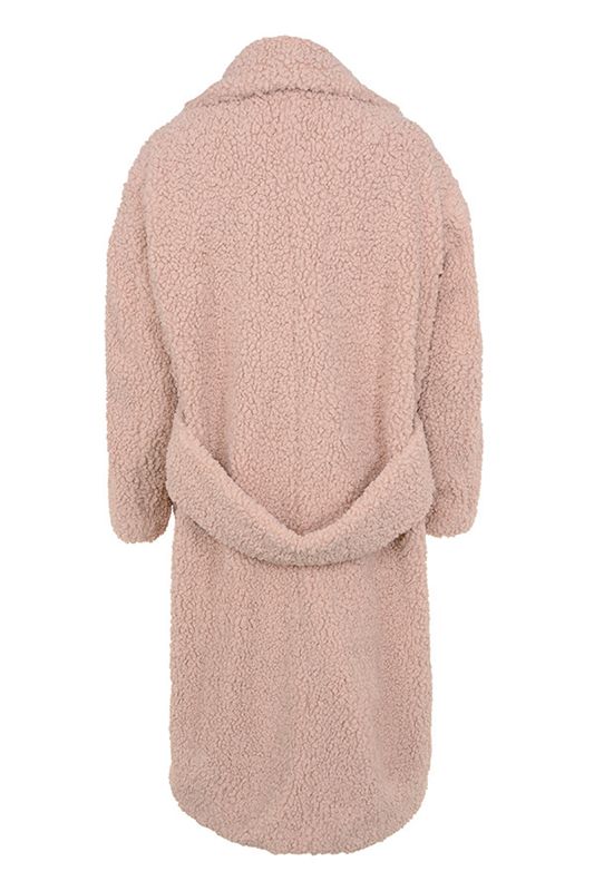 Pink House Of Cb Faux Fur Sherpa Coats | HMP-963125