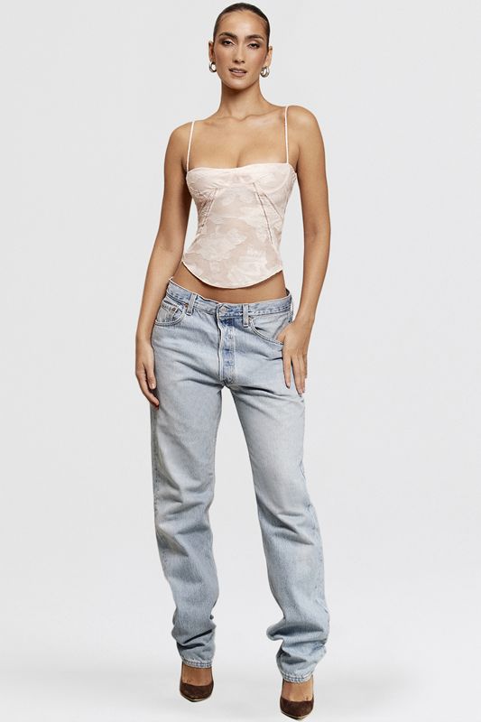 Pink House Of Cb Floral Lace Camisole Tops | RLW-186724