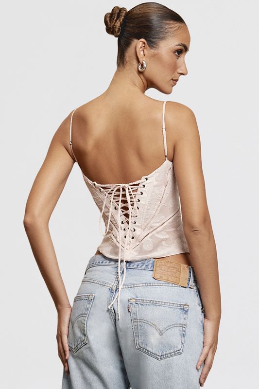 Pink House Of Cb Floral Lace Camisole Tops | RLW-186724