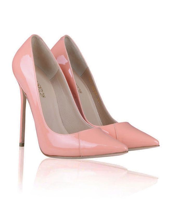 Pink House Of Cb Pink Patent Leather Pointy Toe Heels | XJT-867514