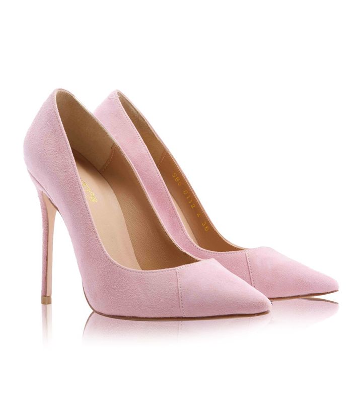 Pink House Of Cb Pink Suede Pointy Toe  Heels | NQE-689540