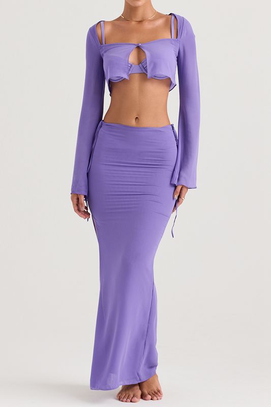 Purple House Of Cb Cover Up Swimsuit | NPG-039268