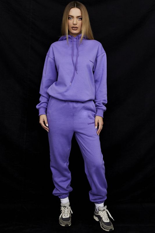 Purple House Of Cb Fleece Back Pants | AHU-910763