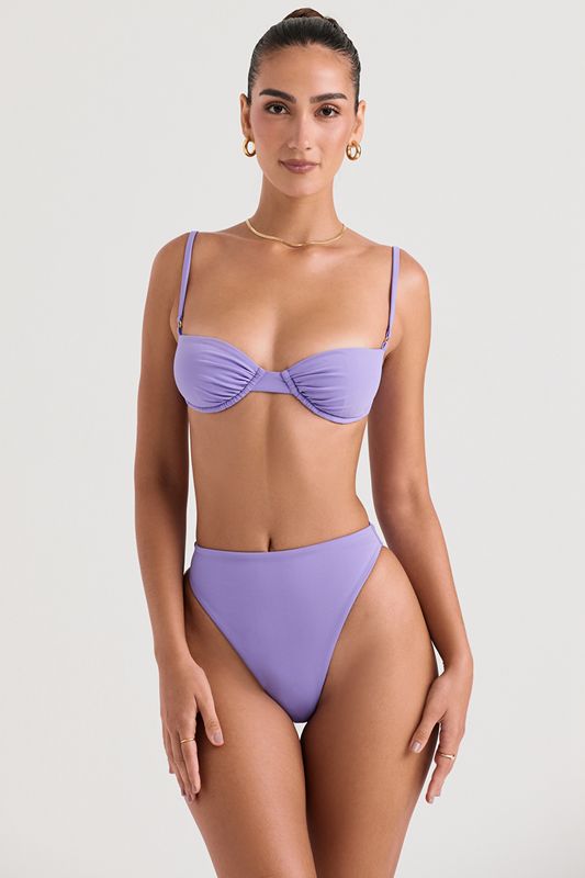 Purple House Of Cb High Waist Bikini Bottoms | PGH-346851