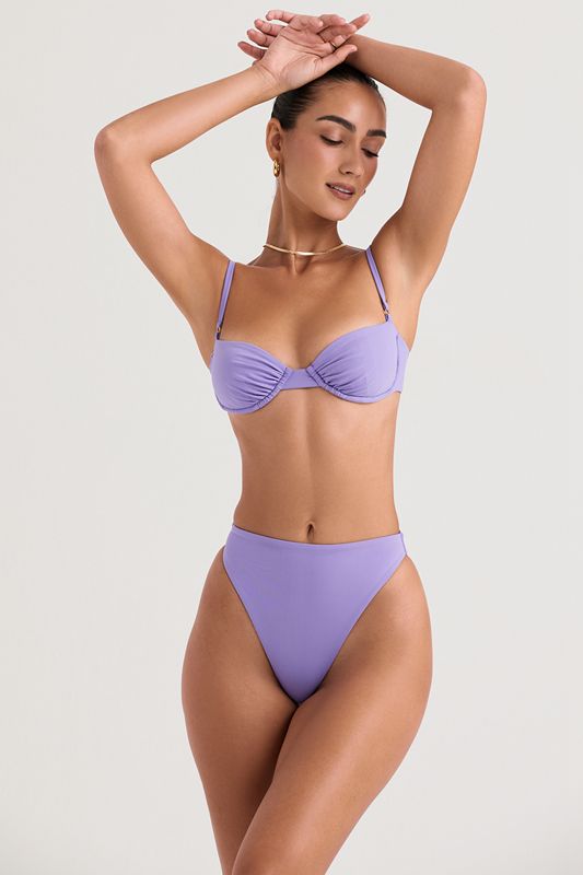 Purple House Of Cb High Waist Bikini Bottoms | PGH-346851