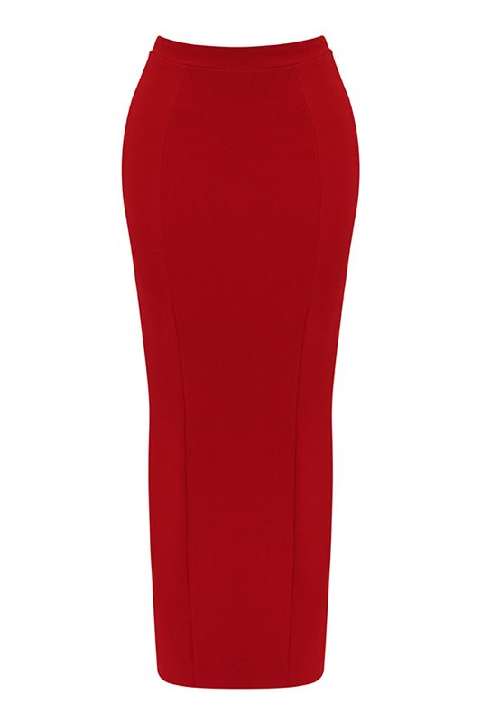 Red House Of Cb Rose Maxi Skirts | LKS-256307