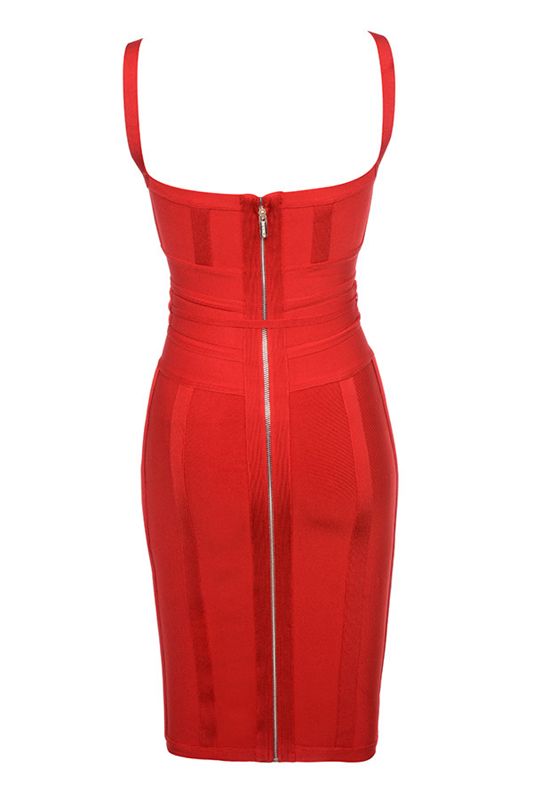 Red House Of Cb Tie Waist Dress | PNI-317869