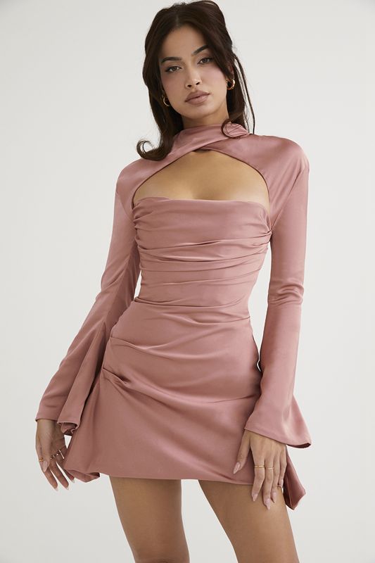 Rose House Of Cb Draped  Dress | JKR-580341