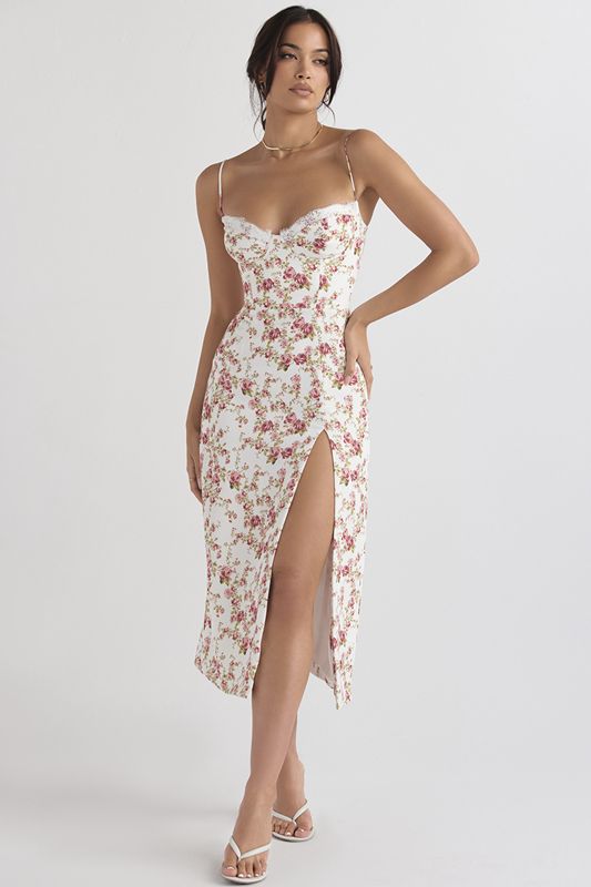 Rose House Of Cb Print Midi Dress | PEV-385621