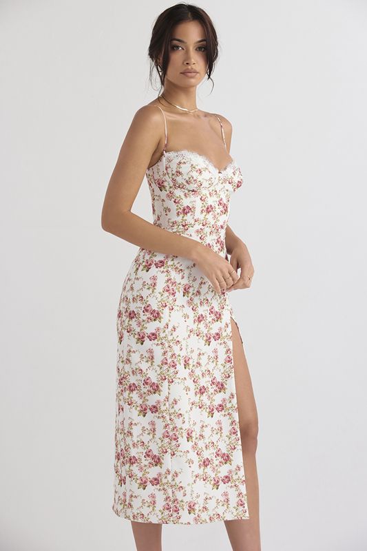 Rose House Of Cb Print Midi Dress | PEV-385621