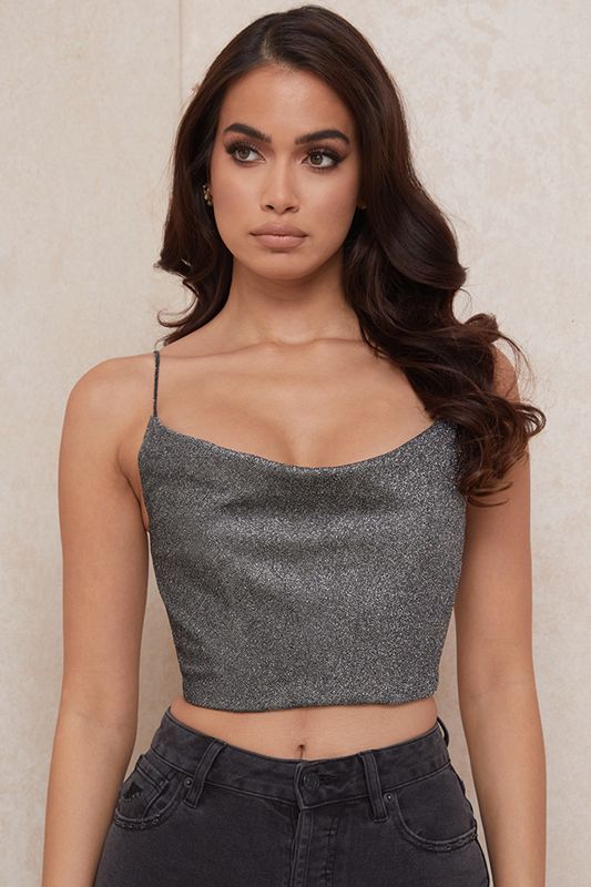 Silver House Of Cb Crop  Tops | HAP-361248