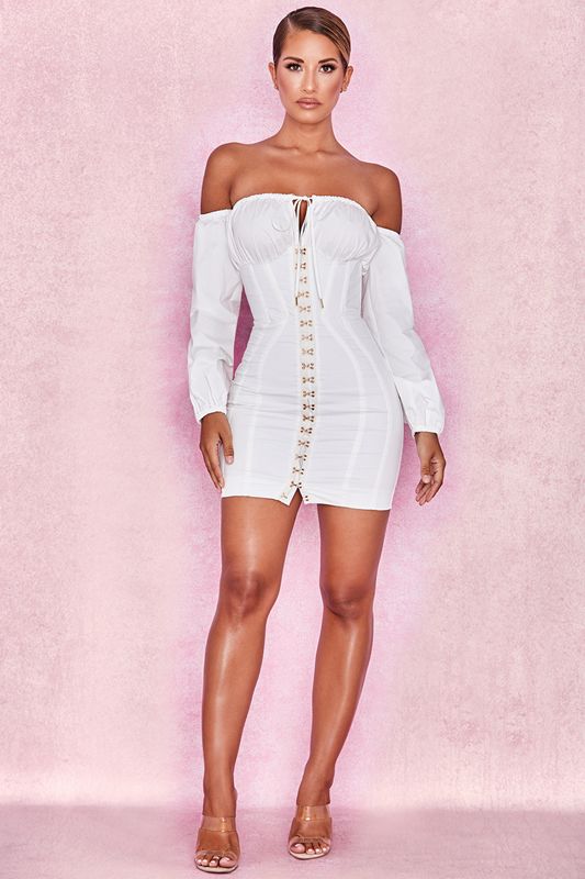 White House Of Cb Boned  Dress | XYR-914258