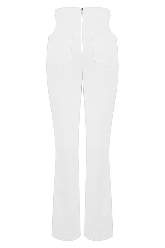 White House Of Cb Crepe Cutouts Pants | ESN-347092