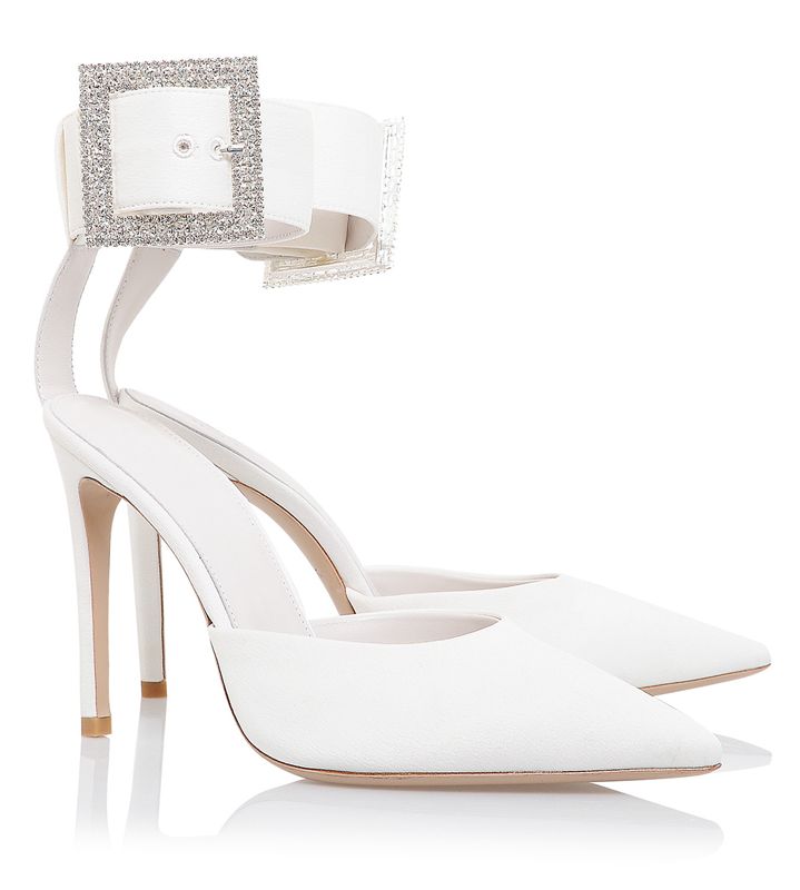 White House Of Cb Crystal Buckle Pumps | HQI-719652