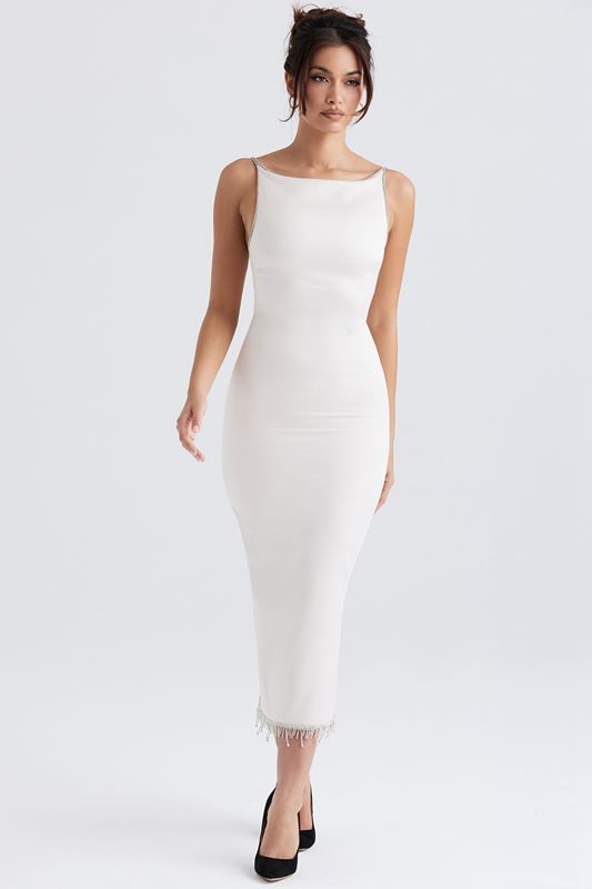 White House Of Cb Crystallised  Midi Dress | FIC-473506