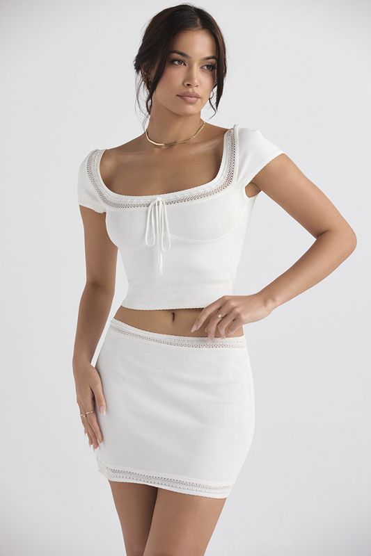 White House Of Cb Dainty Knit Mini Skirts | AHV-019386