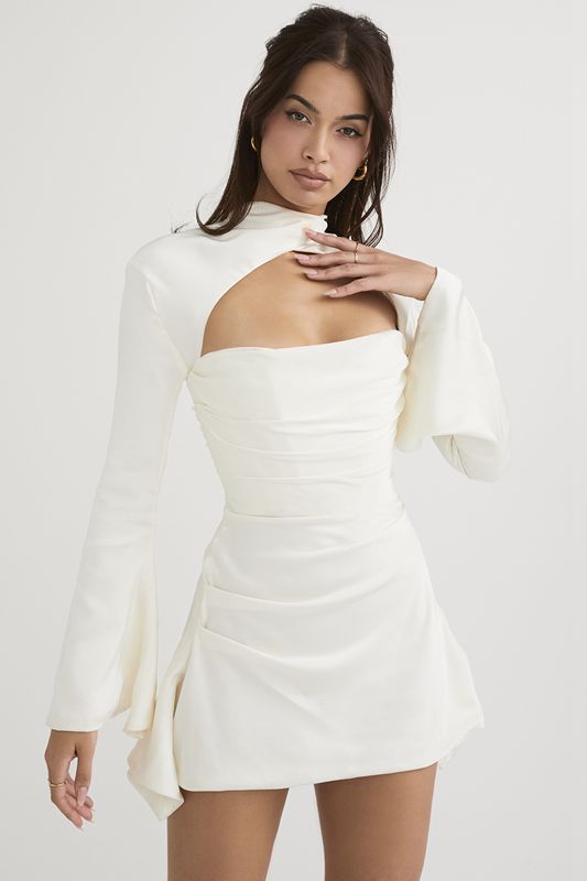 White House Of Cb Draped  Dress | ZWX-912036