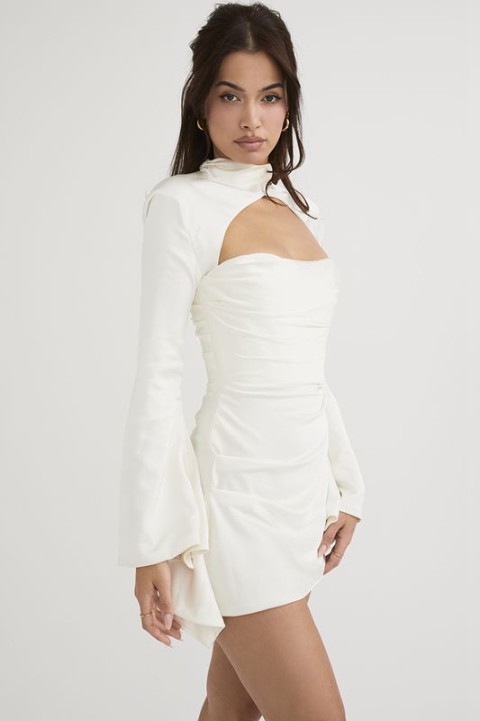 White House Of Cb Draped  Dress | ZWX-912036